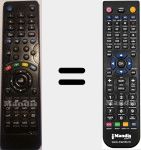 Mando a distancia sustituto de Nordmende (VST-DTV)