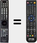 Replacement remote control for AXD7553