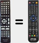 Replacement remote control for AXD7662 (8300766200010IL)