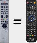 Replacement remote control for AXD1495