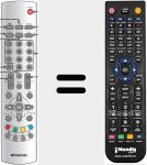 Replacement remote control for TLU01511C