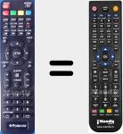 Replacement remote control for TV50UHDPR002