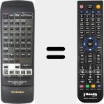 Replacement remote control for RAK-CH744WH