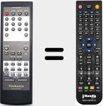 Replacement remote control for RAKHDA07WH