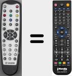 Replacement remote control for REMCON637