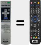 Replacement remote control for RM-PJAW15 (148025311)