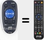 Mando a distancia sustituto de RM-RK52M (A7A-0033-00)