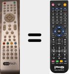 Replacement remote control for ST2213DDB