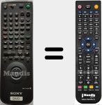 Replacement remote control for RMT-D105P (147568821)