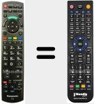 Replacement remote control for REMCON209