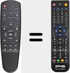 Replacement remote control for StoreTV
