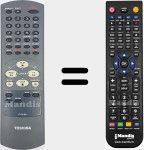 Replacement remote control for VT-701 EG