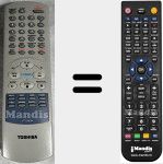 Replacement remote control for VT-752 EW