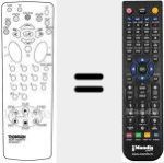 Replacement remote control for REMCON282
