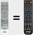 Replacement remote control for BENQ010