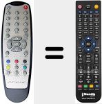 Replacement remote control for 7121