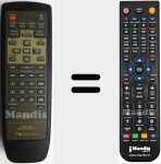 Replacement remote control for DVD-10S