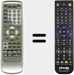 Replacement remote control for DVD 218 SD