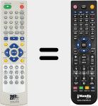 Replacement remote control for EasyHomeDVDTDTCombo