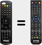 Comandament a distància substitut de GN-250HD