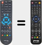 Replacement remote control for IR PEEKBOX 210
