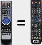 Replacement remote control for HD4500