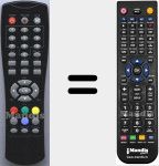 Replacement remote control for TDT1200LED