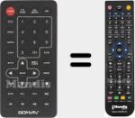 Replacement remote control for REMCON1481