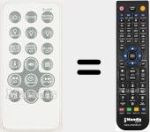 Replacement remote control for REMCON2108