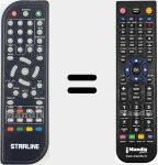 Replacement remote control for REMCON2201