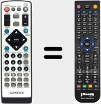 Replacement remote control for REMCON511