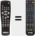 Replacement remote control for REMCON117