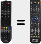 Replacement remote control for HD 50 TITAN MINI