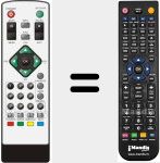 Replacement remote control for DTB2500