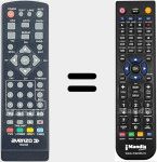 Replacement remote control for AV4012