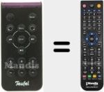Replacement remote control for ITEUFEL-DOCK