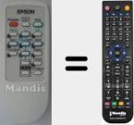Replacement remote control for 1456641