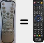 Replacement remote control for HD131X