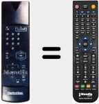 Mando a distancia sustituto de 100 TS 004