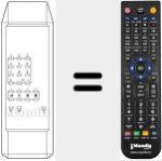 Replacement remote control for 20 PR