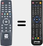 Mando a distancia sustituto de 42501810-1820