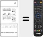 Mando a distancia sustituto de INFRARED T110 VPR