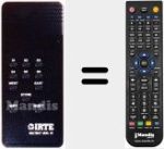 Mando a distancia sustituto de MULTISAT MOD. 01