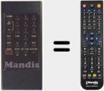 Mando a distancia sustituto de ODE 620