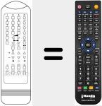 Mando a distancia sustituto de RC 1255