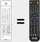 Mando a distancia sustituto de RC 200