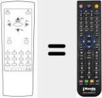 Comandament a distància substitut de RC 2144 HY 36 SIL
