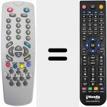 Mando a distancia sustituto de RC 222