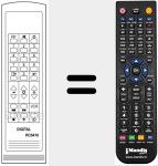 Mando a distancia sustituto de RC 5410