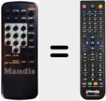 Mando a distancia sustituto de RC 70 / 1-9201